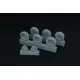 Brengun BRL48096 1/48 Spitfire 3 spoke wheels set (3 types of tires) resin set