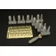 Brengun BRL48101 1/48 US bomb 250-lb AN-M57A1 resin set of U.S. bombs (8pcs)