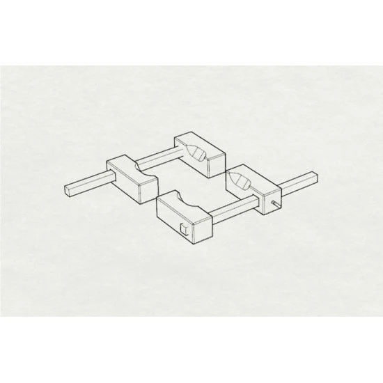 Brengun BRL48108 1/48 WWII U S Navy Wheel chocks resin set of wheel chocks