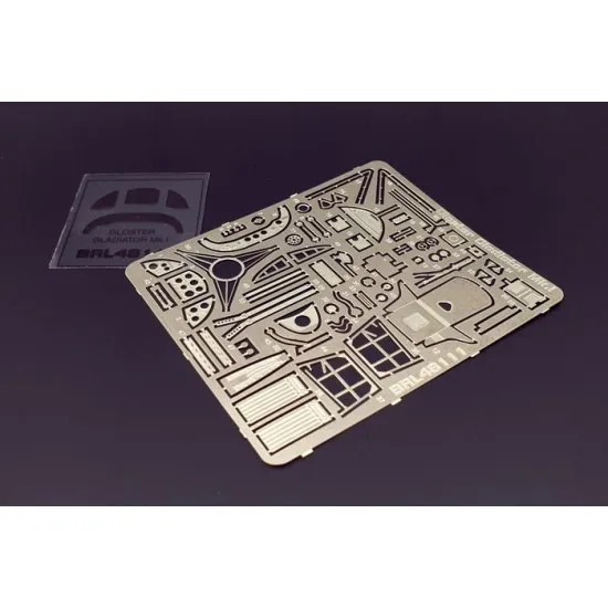 Brengun BRL48111 1/48 Gladiator Mk I (Roden kit) PE accessories for Roden kit