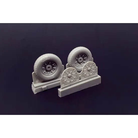 Brengun BRL48114 1/48 F4U Corsair Block Thread Wheels set resin