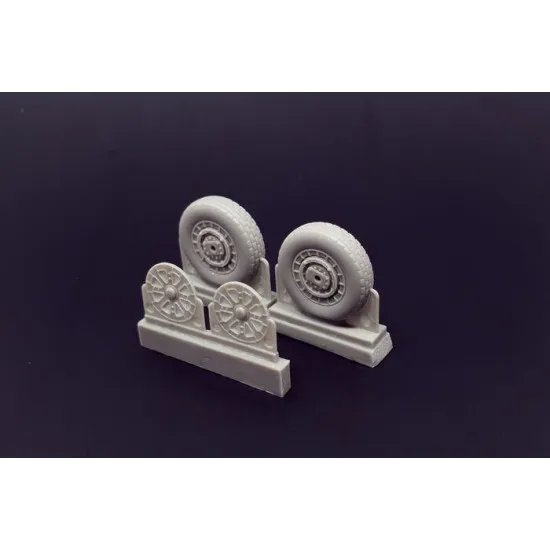 Brengun BRL48114 1/48 F4U Corsair Block Thread Wheels set resin