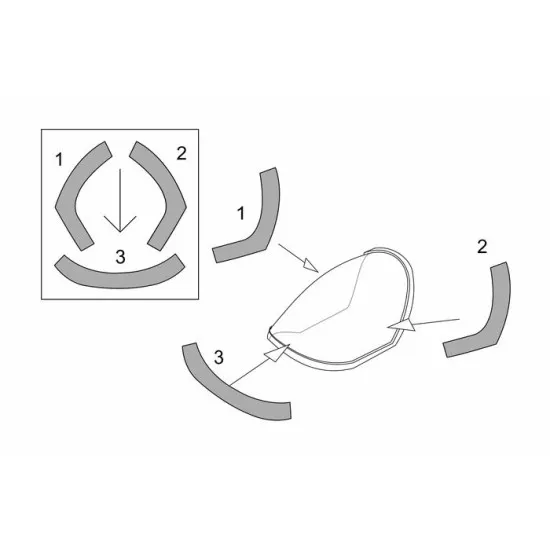 Brengun BRL48120 1/48 Me P1103 rocket fighter canopy masks