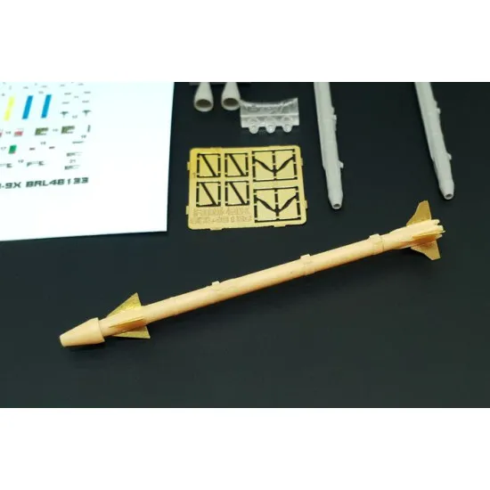 Brengun BRL48133 1/48 AIM-9X Sidewinder (2pcs) resin kit of U.S. airborn rocket