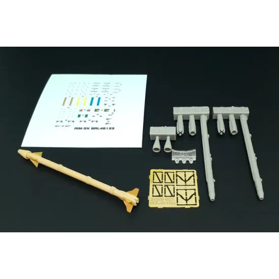 Brengun BRL48133 1/48 AIM-9X Sidewinder (2pcs) resin kit of U.S. airborn rocket