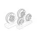 Brengun BRL48135 1/48 F/A-18 Wheels resin set of wheels