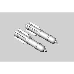 Brengun BRL48148 1/48 M26 flare (2pcs) Resin ser of U.S. WWII flares
