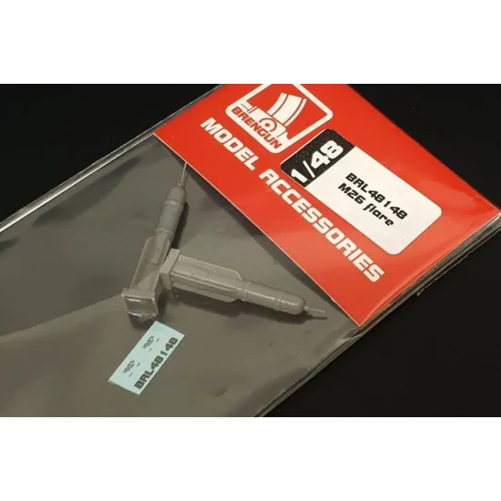 Brengun BRL48148 1/48 M26 flare (2pcs) Resin ser of U.S. WWII flares