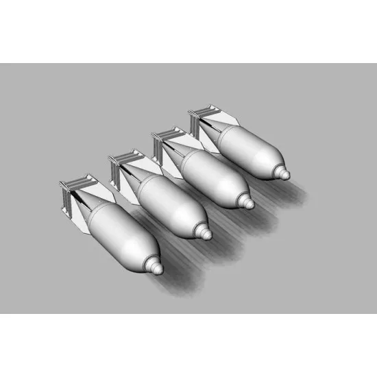 Brengun BRL48149 1/48 Škoda 100kg bomb Resin/PE set of interwar period bombs