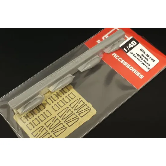 Brengun BRL48149 1/48 Škoda 100kg bomb Resin/PE set of interwar period bombs
