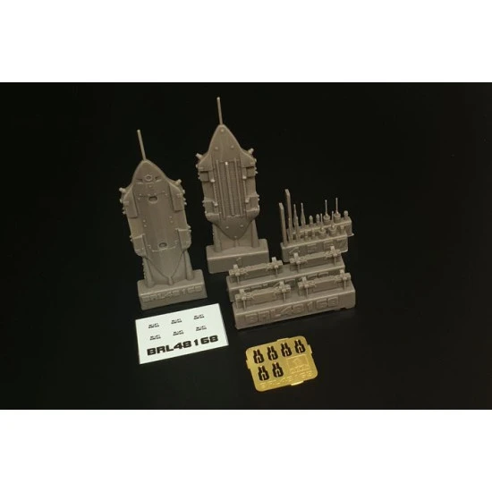 Brengun BRL48168 1/48 BRU-57 canted Vertical Ejector US Bomb Rack resin 2pcs