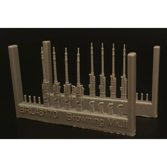 Brengun BRL48170 1/48 British Browning Mk.II resin set of machine guns 8pcs