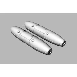 Brengun BRL48172 1/48 Mk 77 napalm bomb (2pcs) resin set of U.S. bombs (4 pcs)