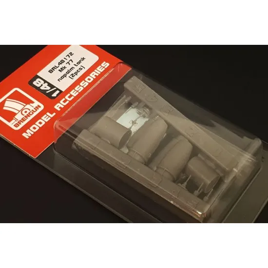 Brengun BRL48172 1/48 Mk 77 napalm bomb (2pcs) resin set of U.S. bombs (4 pcs)