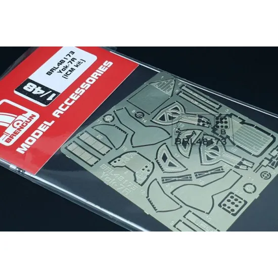 Brengun BRL48173 1/48 Yak-7A (ICM kit) PE set for ICM kit