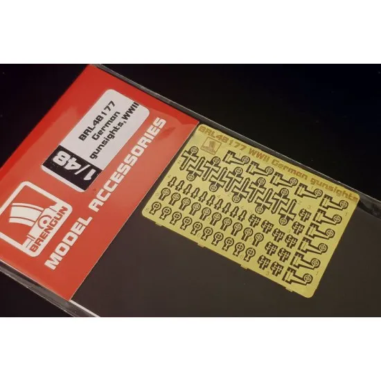 Brengun BRL48177 1/72 WWII German gunsights PE set of german gunsights