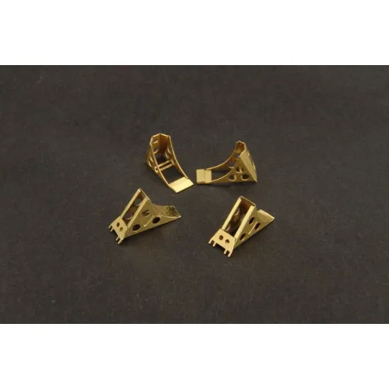 Brengun BRL72027 1/72 Soviet modern wheel chocks PE accessories