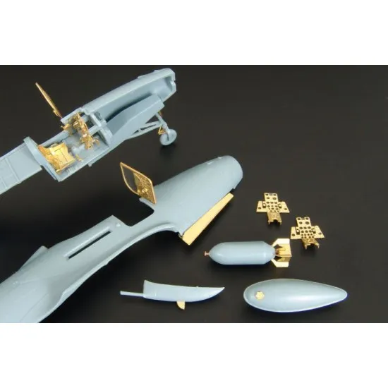 Brengun BRL72050 1/72 P-39Q-L-N P-400 Airacobra PE parts for RS models kit