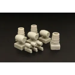 Brengun BRL72082 1/72 Wooden barrels and buckets resin set for diorama