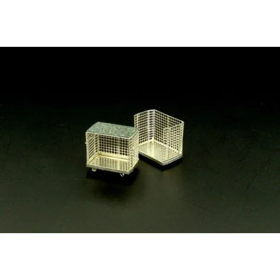 Brengun BRL72085 1/72 Baggage carts PE set of baggage carts