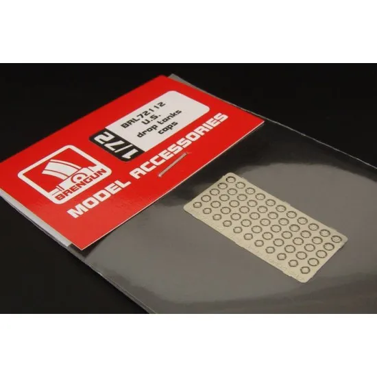 Brengun BRL72112 1/72 US drop tanks caps PE set of drop tanks caps