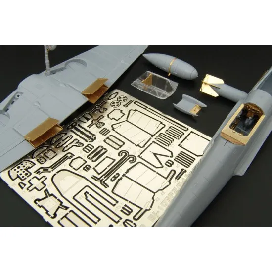 Brengun BRL72113 1/72 Bf 109F2-F4 (AZ model) PE set for AZ model kit