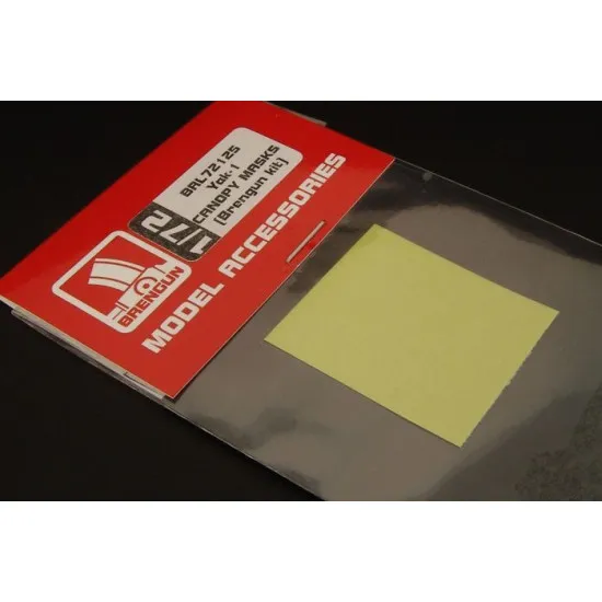 Brengun BRL72125 1/72 YAK-1 Canopy masks (Brengun) paint masks for Brengun kit
