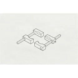 Brengun BRL72162 1/72 WWII U S Navy Wheel chocks resin set of wheel chocks