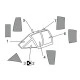 Brengun BRL72165 1/72 MXY-7 Ohka model 22 canopy masks for Brengun kit
