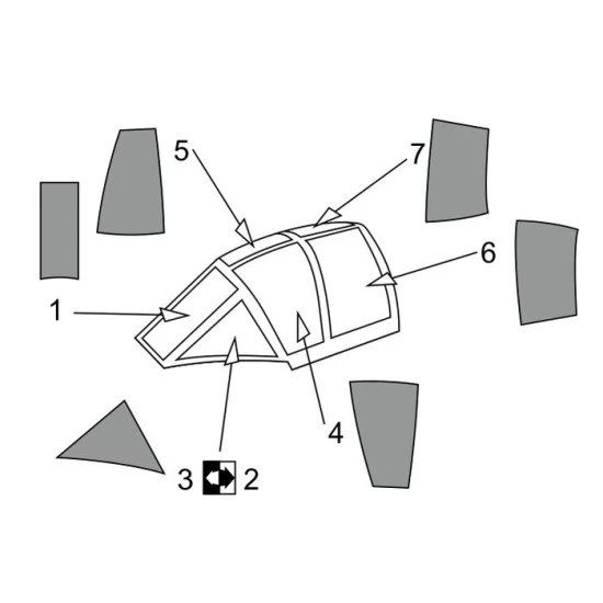 Brengun BRL72165 1/72 MXY-7 Ohka model 22 canopy masks for Brengun kit