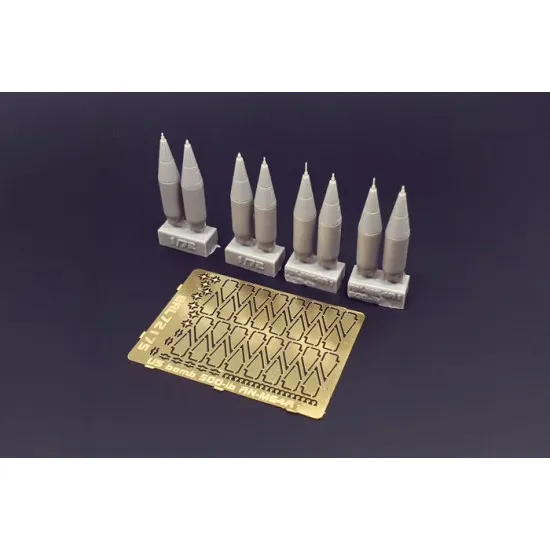 Brengun BRL72175 1/72 US bomb 500-lb AN-M64A1 resin set of US bombs (8pcs)