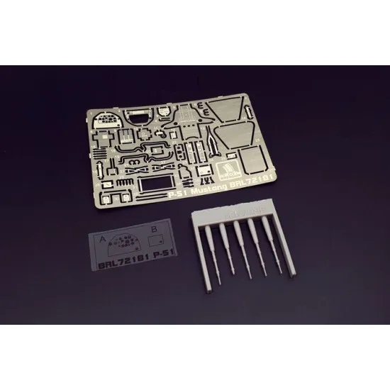 Brengun BRL72181 1/72 P-51- Mustang Ia PE accessories for Brengun kit