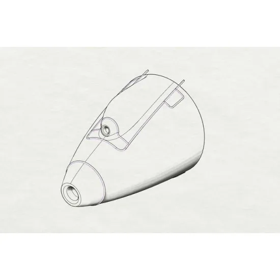 Brengun BRL72184 1/72 AV8B Night Attack nose resin set for Hasegawa kit