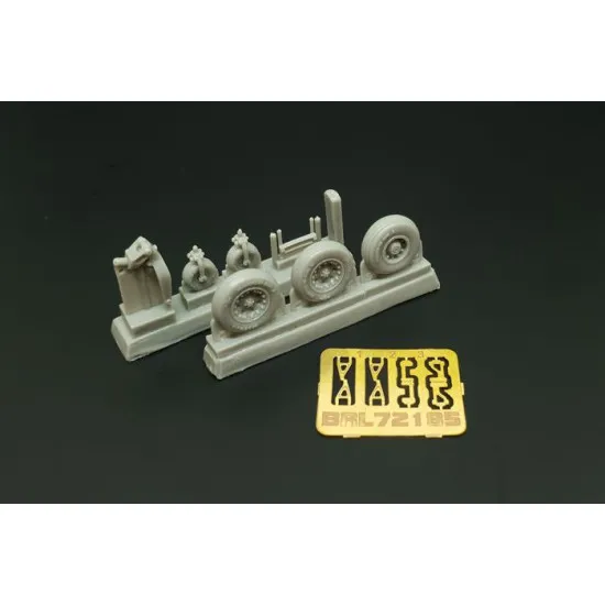 Brengun BRL72185 1/72 AV8B Wheels (Hasegawa kit) resin set for Hasegawa kit