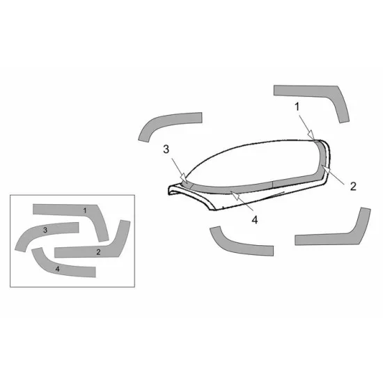 Brengun BRL72202 1/72 Extra EA-300L-330LC Canopy masks for Brengun kit
