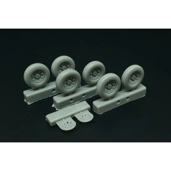 Brengun BRL72214 1/72 P-47N Wheels (3 type of pattern) resin wheels set