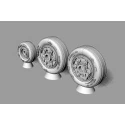 Brengun BRL72236 1/72 F-16 CD wheel Block 40 and later Resin wheels