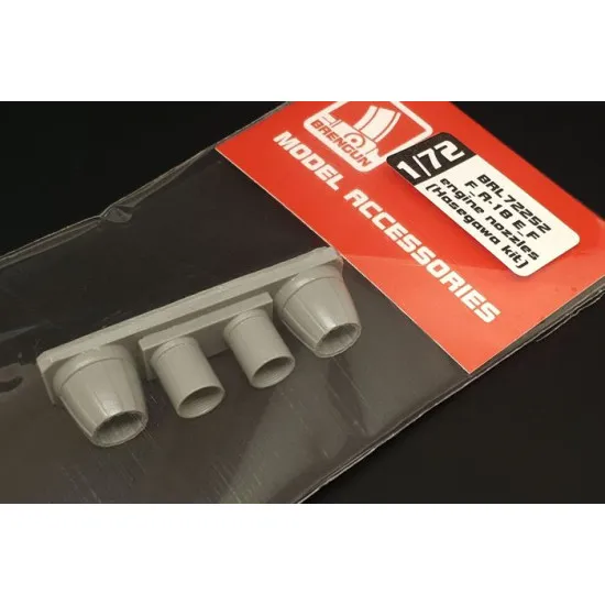 Brengun BRL72252 1/72 F_A-18 E_F engine nozzles Resin set for Hasegawa kit