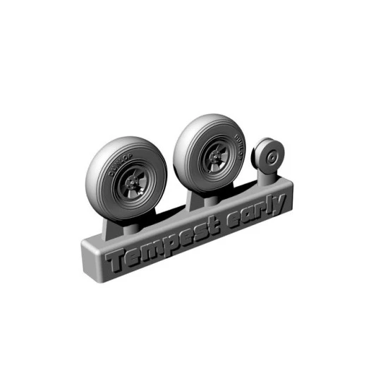 Brengun BRL72260 1/72 Hawker Tempest Mk.V wheels EARLY Resin casted wheels