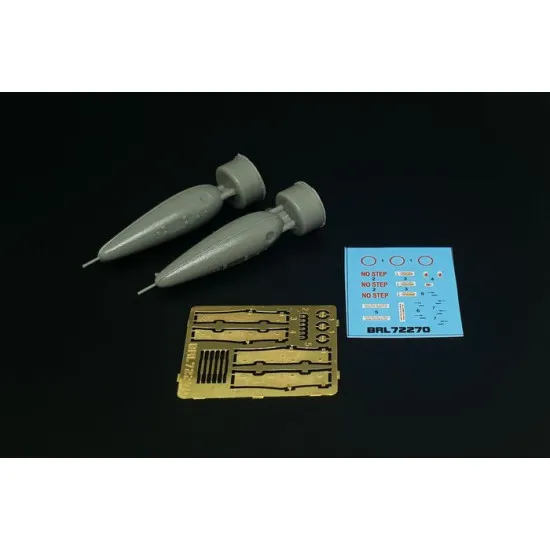 Brengun BRL72270 1/72 US 110 gal drop tank resin set of US drop tanks (2pcs)