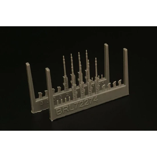 Brengun BRL72274 1/72 British Browning Mk.II resin set of machine guns (8pcs)