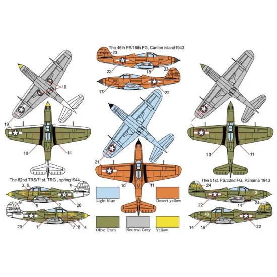 Brengun BRP144012 1/144 P-39Q Airacobra plastic construction kit