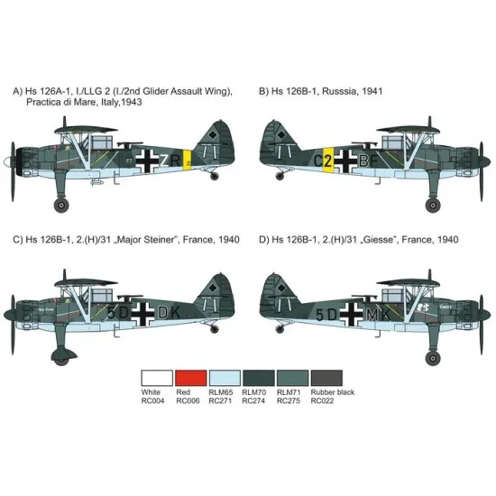 Brengun BRP72045 1/72 Hs 126 B-1 Plastic construction kit