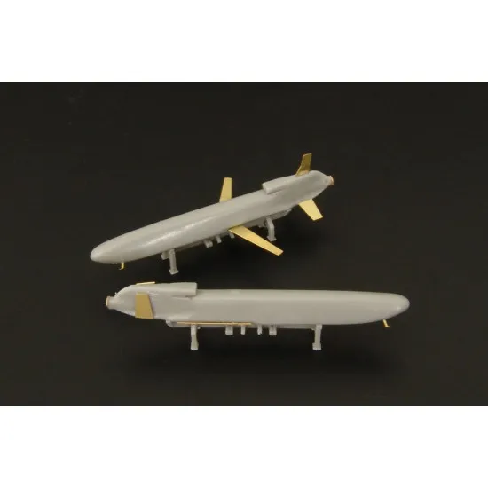 Brengun BRS144013 1/144 AGM-86 ALCM model kit of cruise missile 2pcs