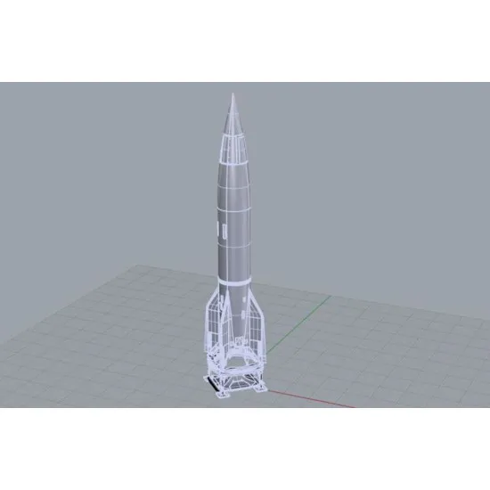 Brengun BRS144035 1/144 German rocket V-2 - A4 resin-PE kit of german missile