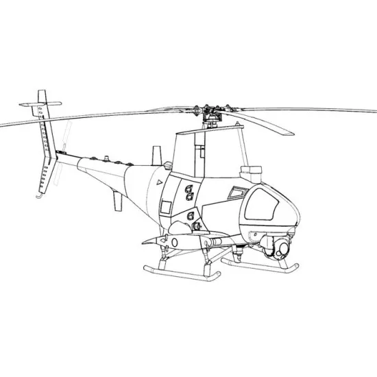 Brengun BRS48010 1/48 MQ-8B Fire Scout resin construction kit of UAV plane