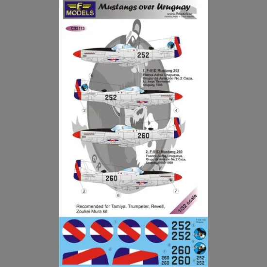 LF Models C32113 1/32 Mustangs over Uruguay