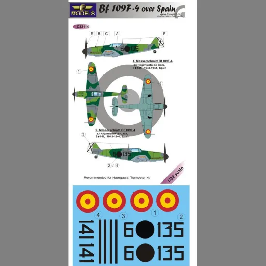 LF Models C32114 1/32 Bf 109F-4 over Spain