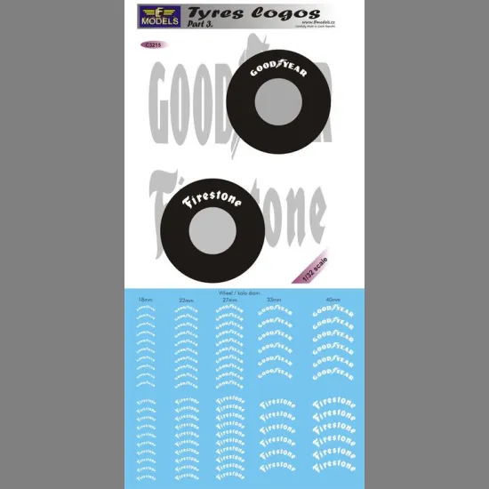 LF Models C3215 1/32 Tyres logos Part 3.