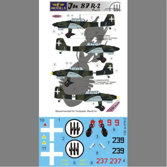 LF Models C3221 1/32 Junkers Ju87R-2 part II.